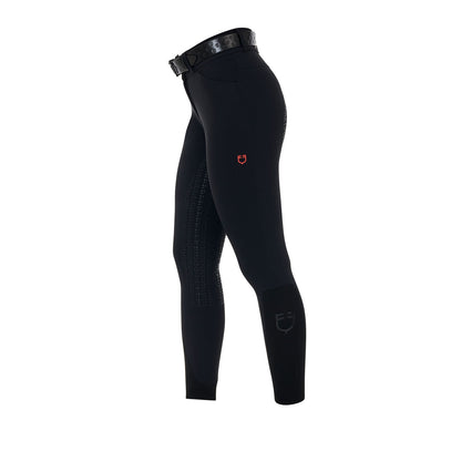 Pantalones de montar de talle alto con grip completo para mujer Ridertechnology Equestro - Negro