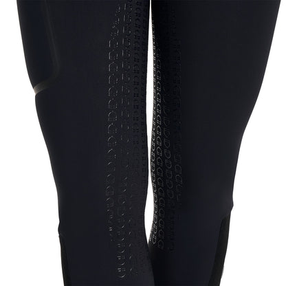 Pantalones de montar de talle alto con grip completo para mujer Ridertechnology Equestro - Negro