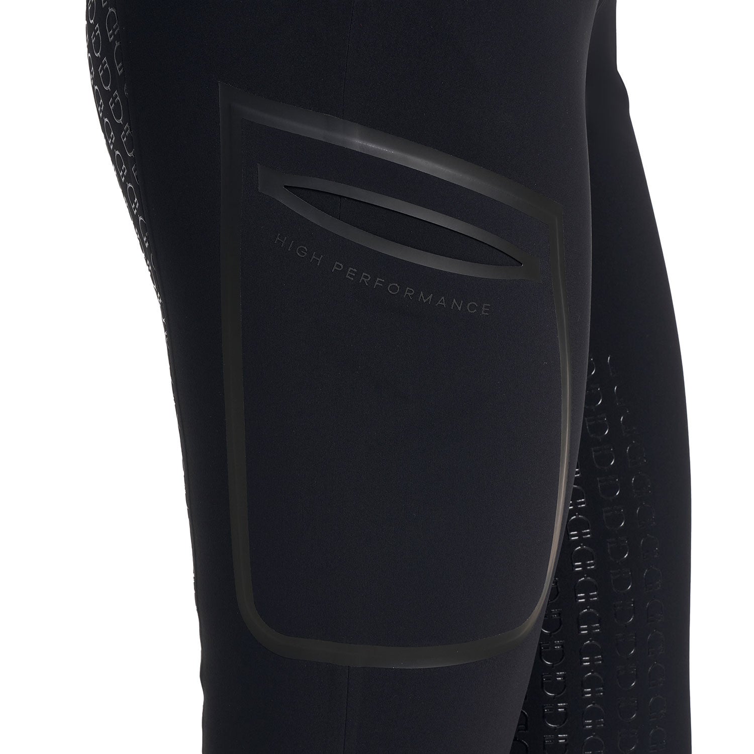 Pantalones de montar de talle alto con grip completo para mujer Ridertechnology Equestro - Negro