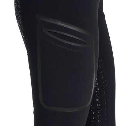 Pantalones de montar de talle alto con grip completo para mujer Ridertechnology Equestro - Negro