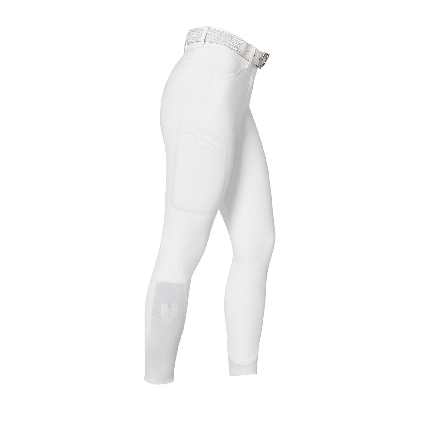 Pantalones de montar de talle alto con grip completo para mujer Ridertechnology Equestro - Blanco