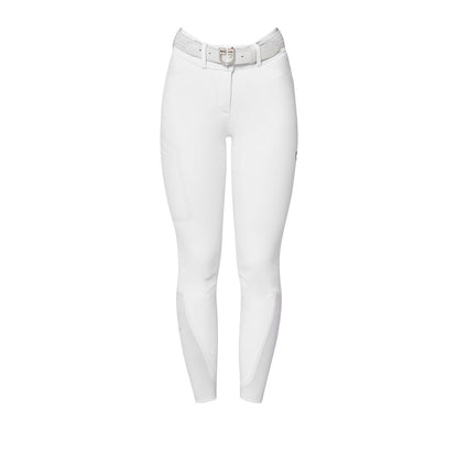 Pantalones de montar de talle alto con grip completo para mujer Ridertechnology Equestro - Blanco