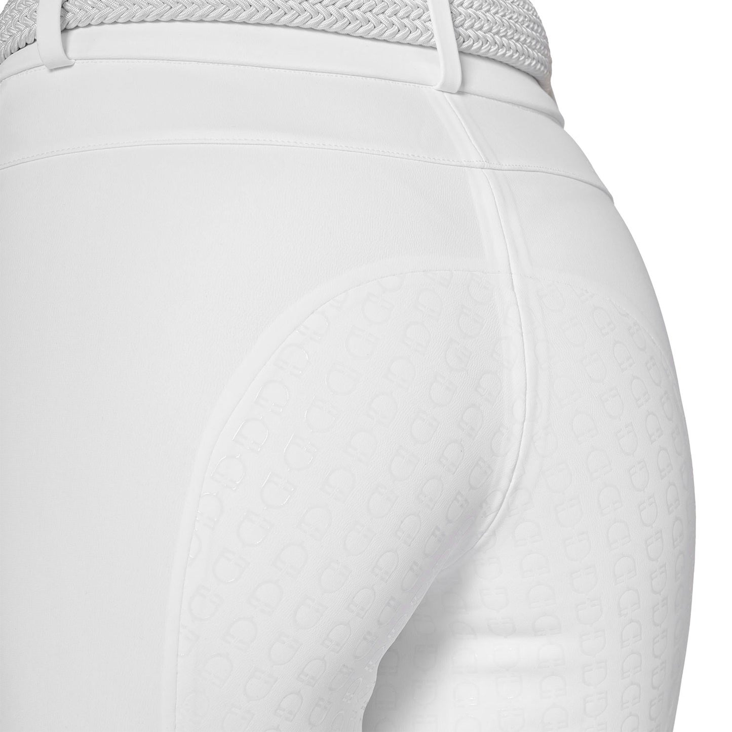 Pantalones de montar de talle alto con grip completo para mujer Ridertechnology Equestro - Blanco