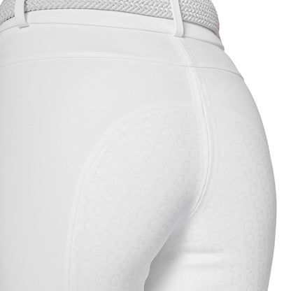 Pantalones de montar de talle alto con grip completo para mujer Ridertechnology Equestro - Blanco