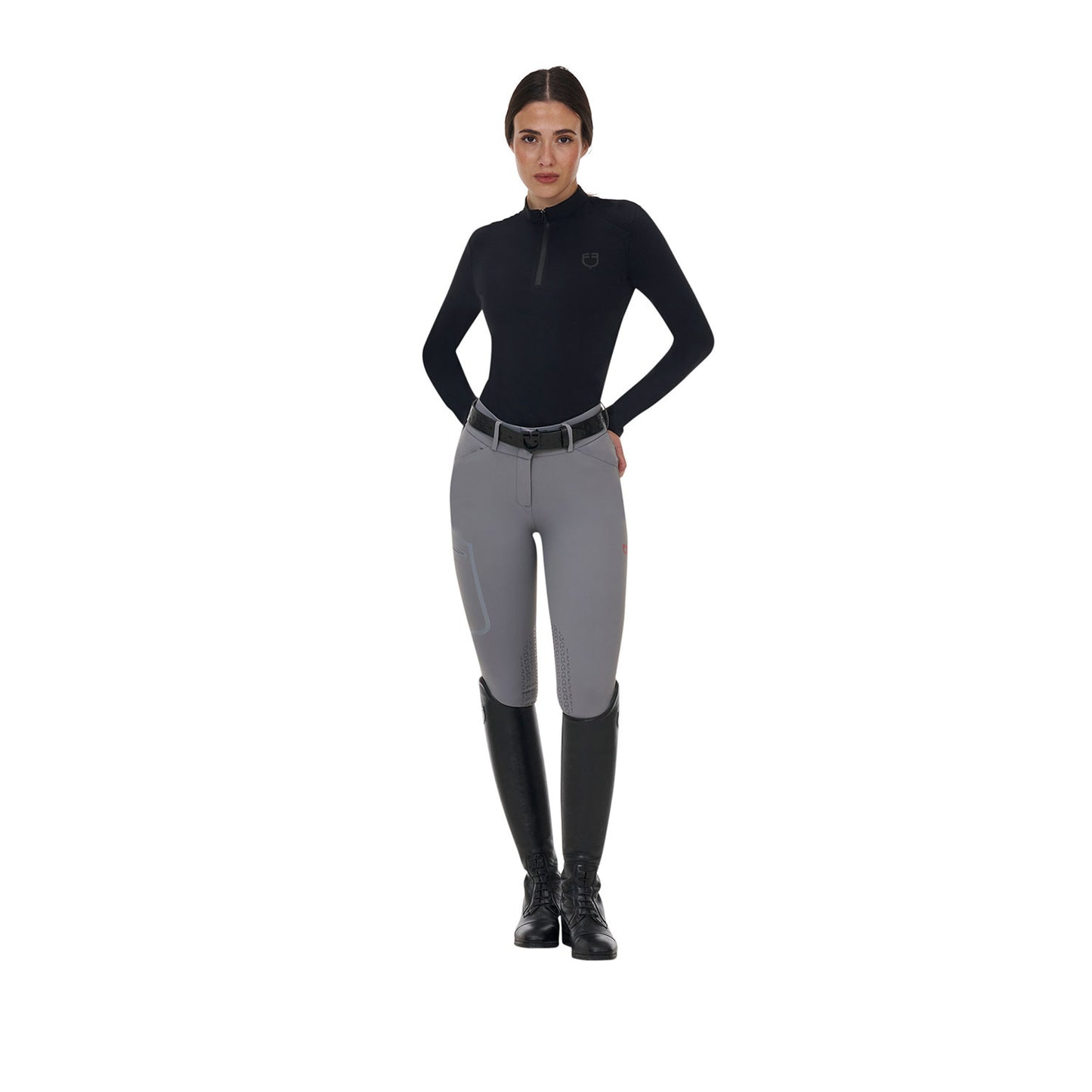 Pantalones de montar de talle alto con rodillera Ridertechnology para mujer Equestro - Mockingbird