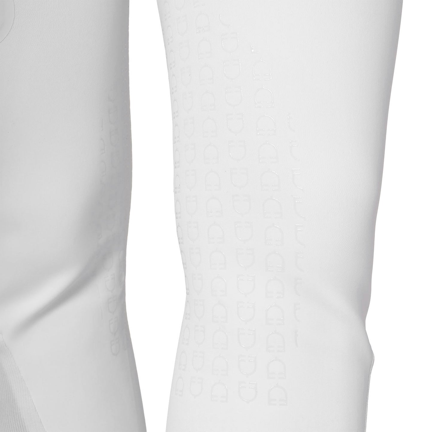 Pantalones de montar de talle alto con rodillera Ridertechnology para mujer Equestro - Blanco