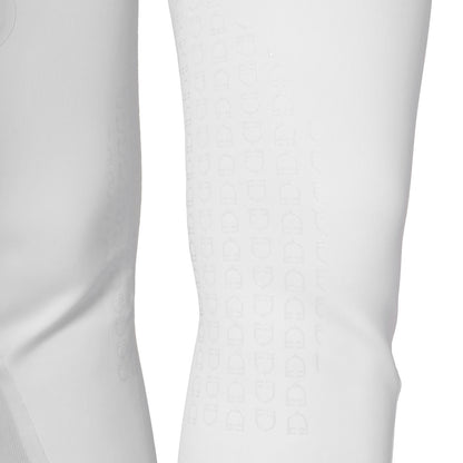 Pantalones de montar de talle alto con rodillera Ridertechnology para mujer Equestro - Blanco