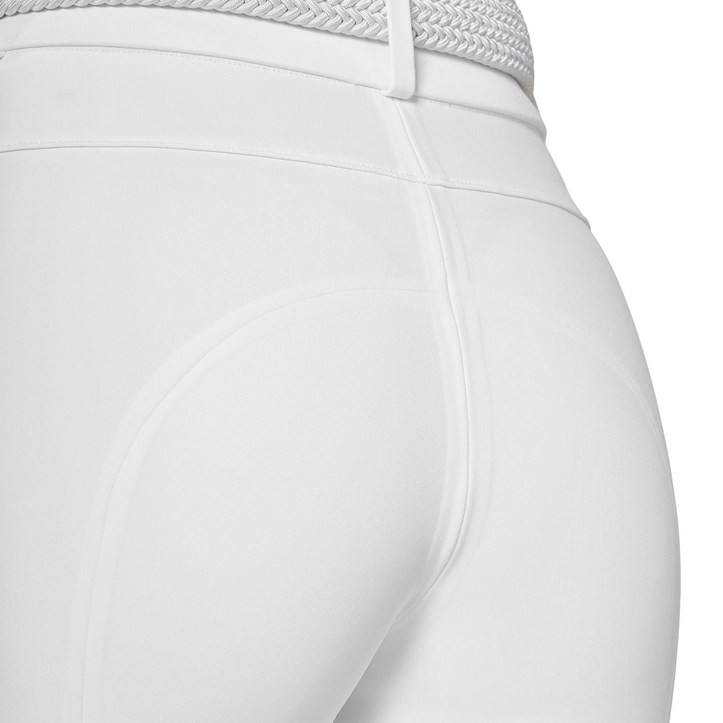 Pantalones de montar de talle alto con rodillera Ridertechnology para mujer Equestro - Blanco