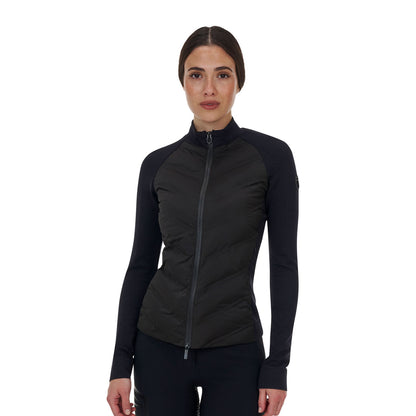 Chaqueta acolchada híbrida de nylon y punto con cremallera completa Ridertechnology para mujer Equestro