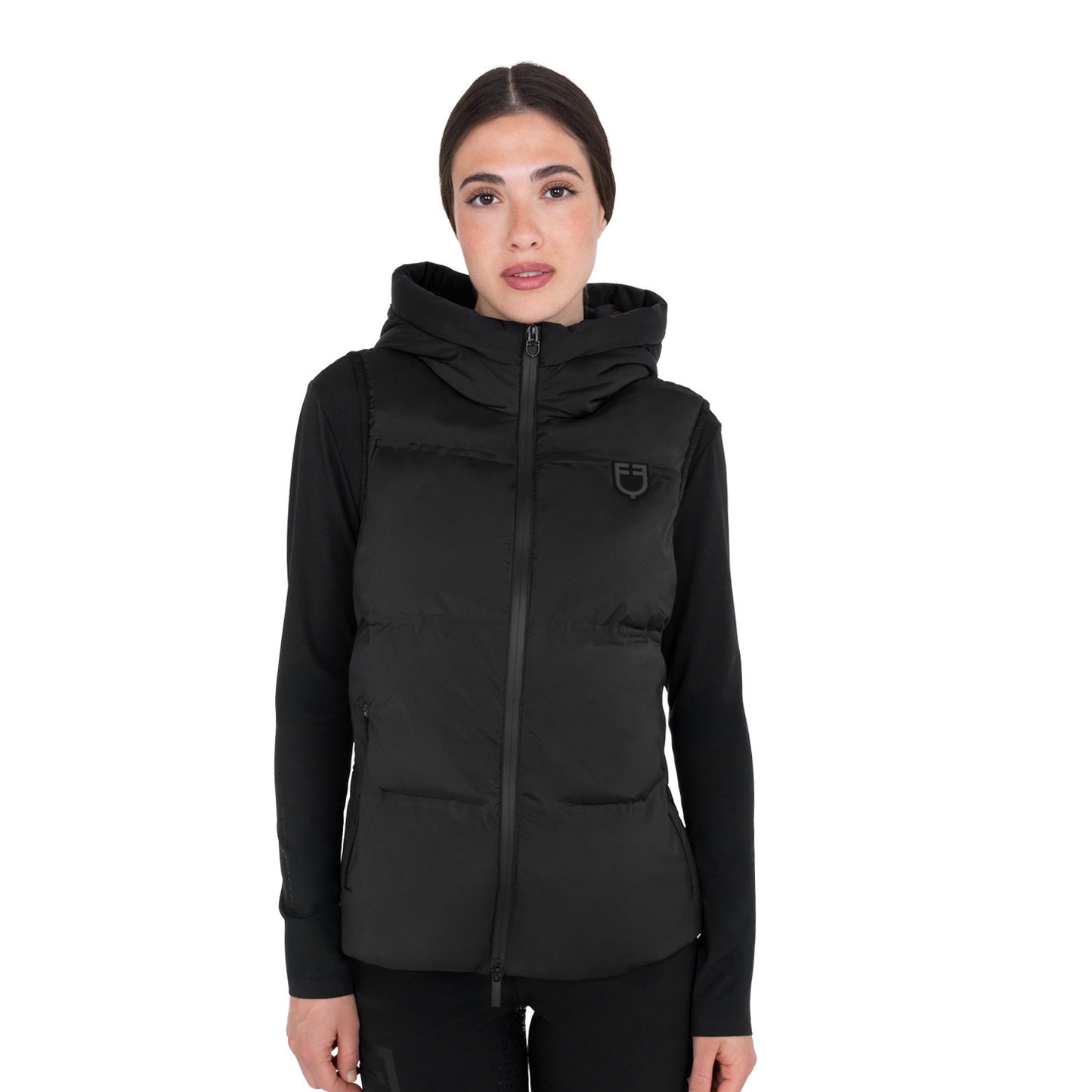 Chaleco técnico para mujer con capucha Ridertechnology Equestro