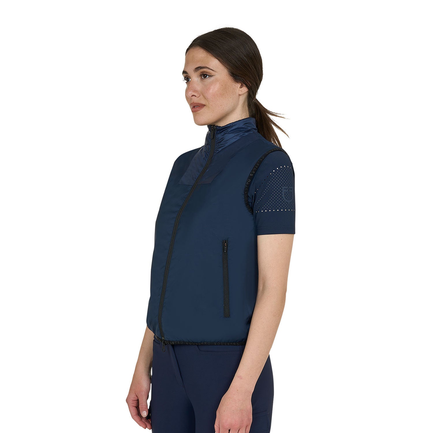 Chaleco mujer línea Foldable Equestro - Navy Blazer