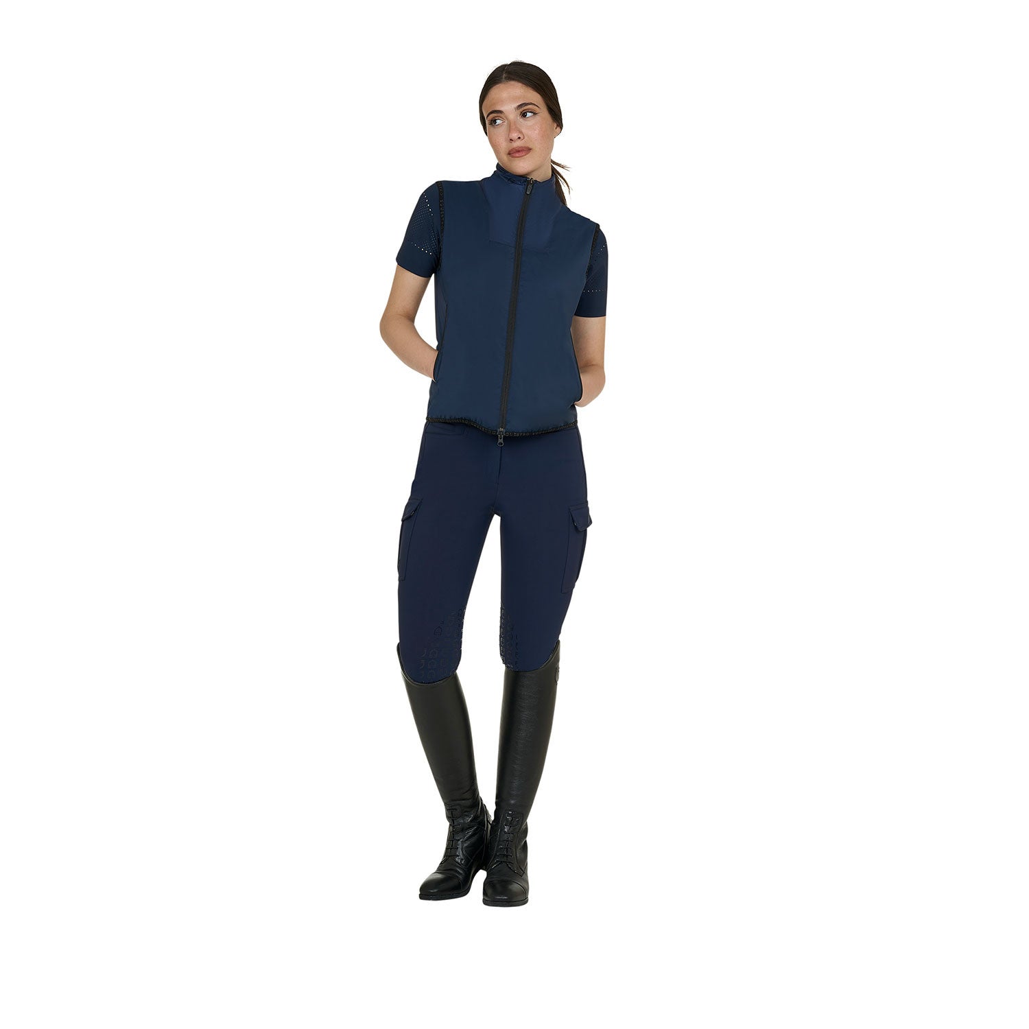 Chaleco mujer línea Foldable Equestro - Navy Blazer