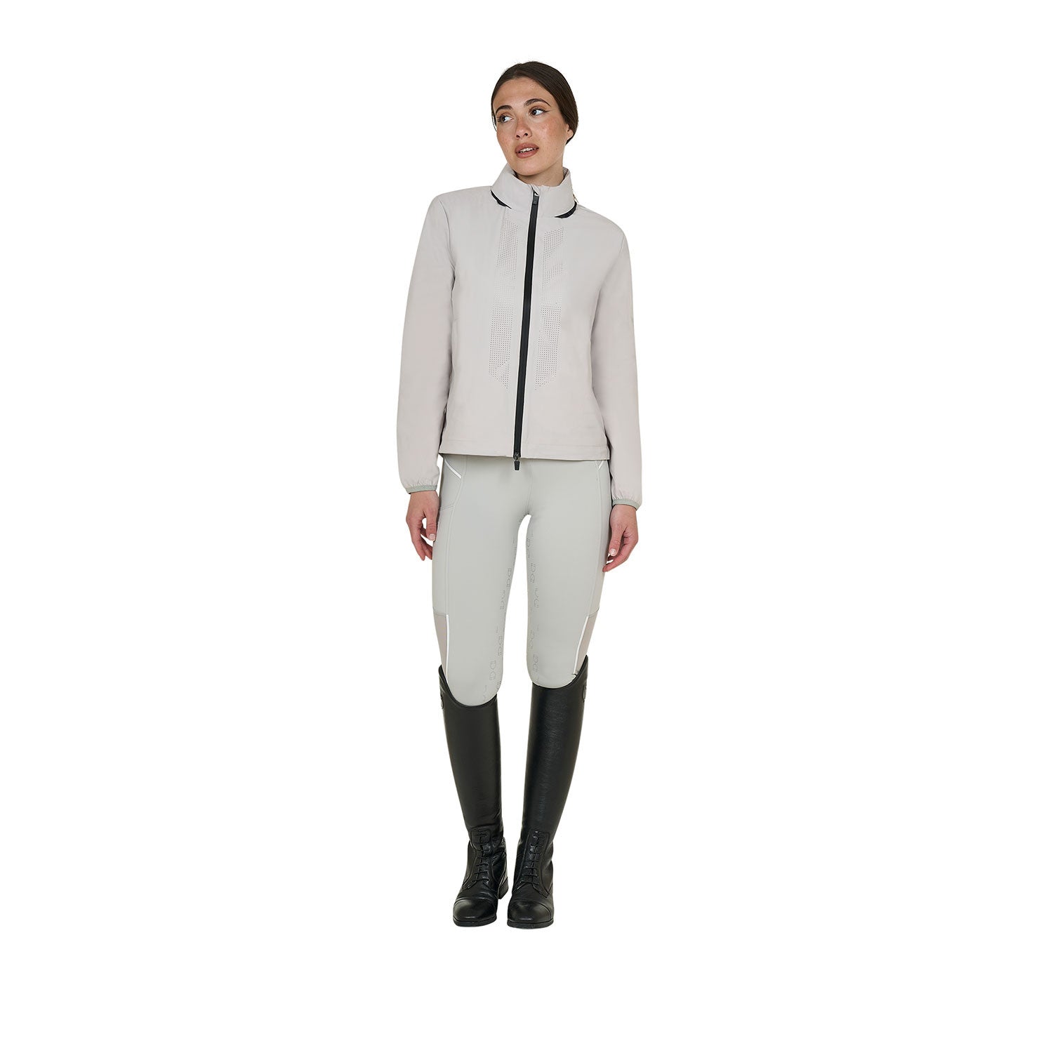 Softshell de mujer logo en la espalda Equestro - Harbor Mist