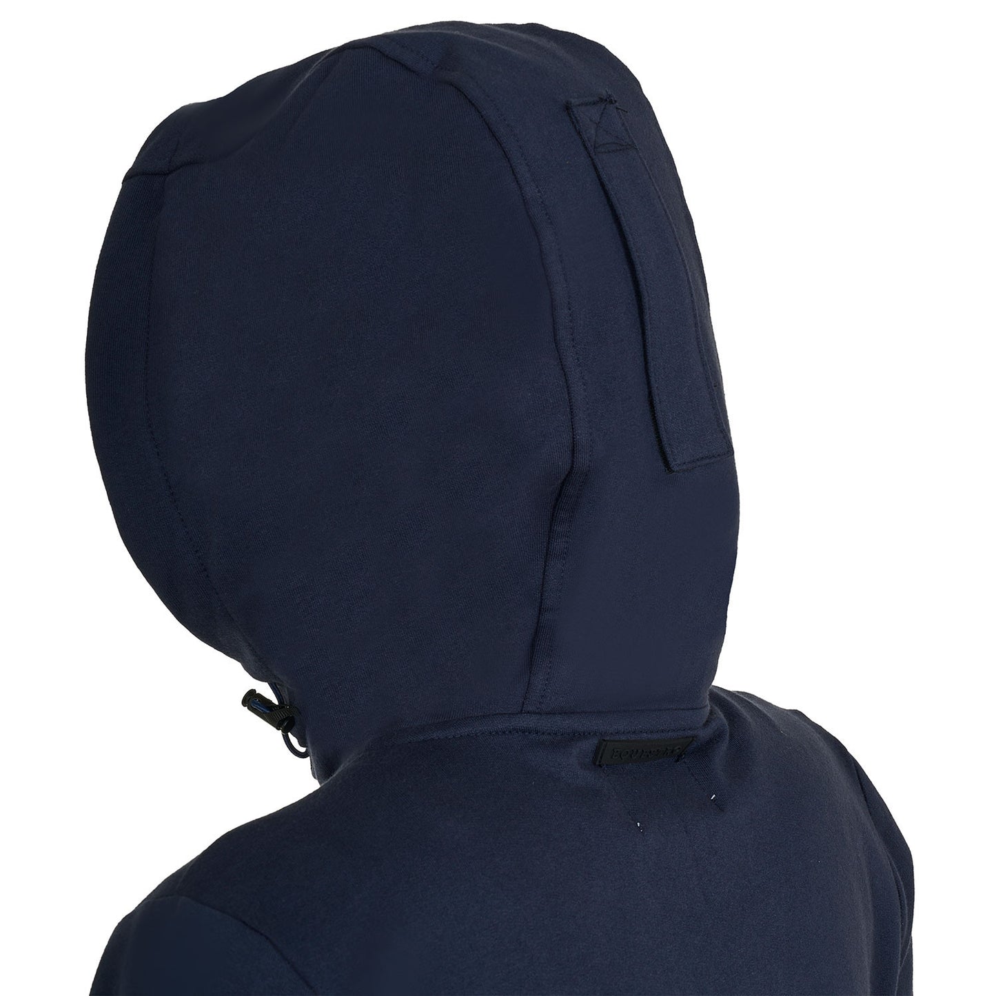 Sudadera de mujer con capucha ajustable y cremallera Equestro - Navy Blazer