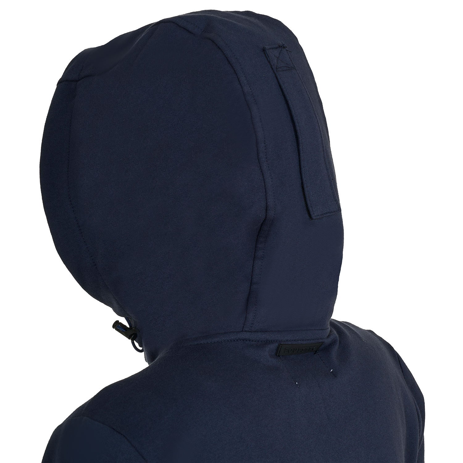 Sudadera de mujer con capucha ajustable y cremallera Equestro - Navy Blazer