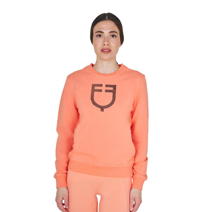 Sudadera de mujer con cuello redondo y logo en el pecho Equestro