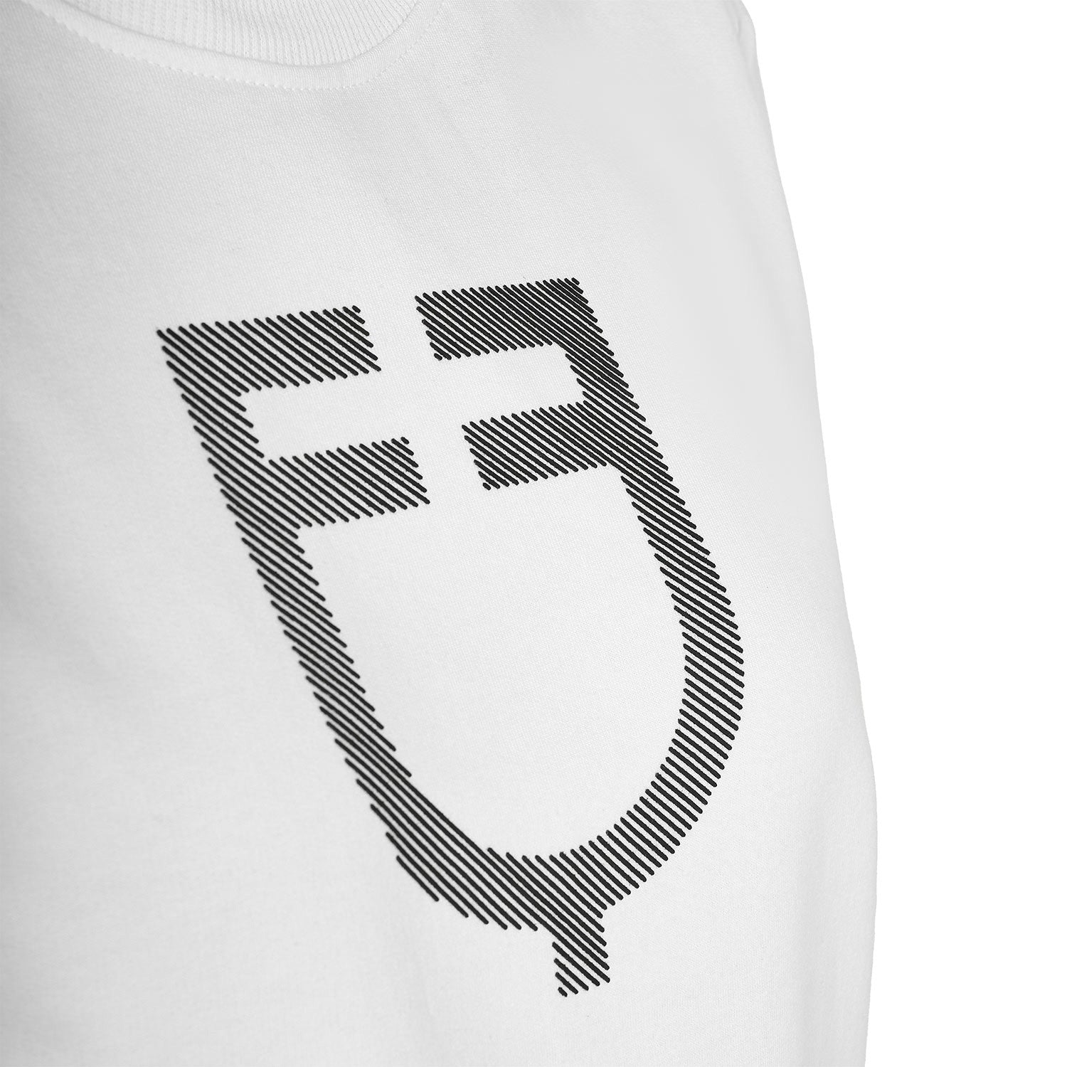 Sudadera de mujer con cuello redondo y logo en el pecho Equestro - Blanco