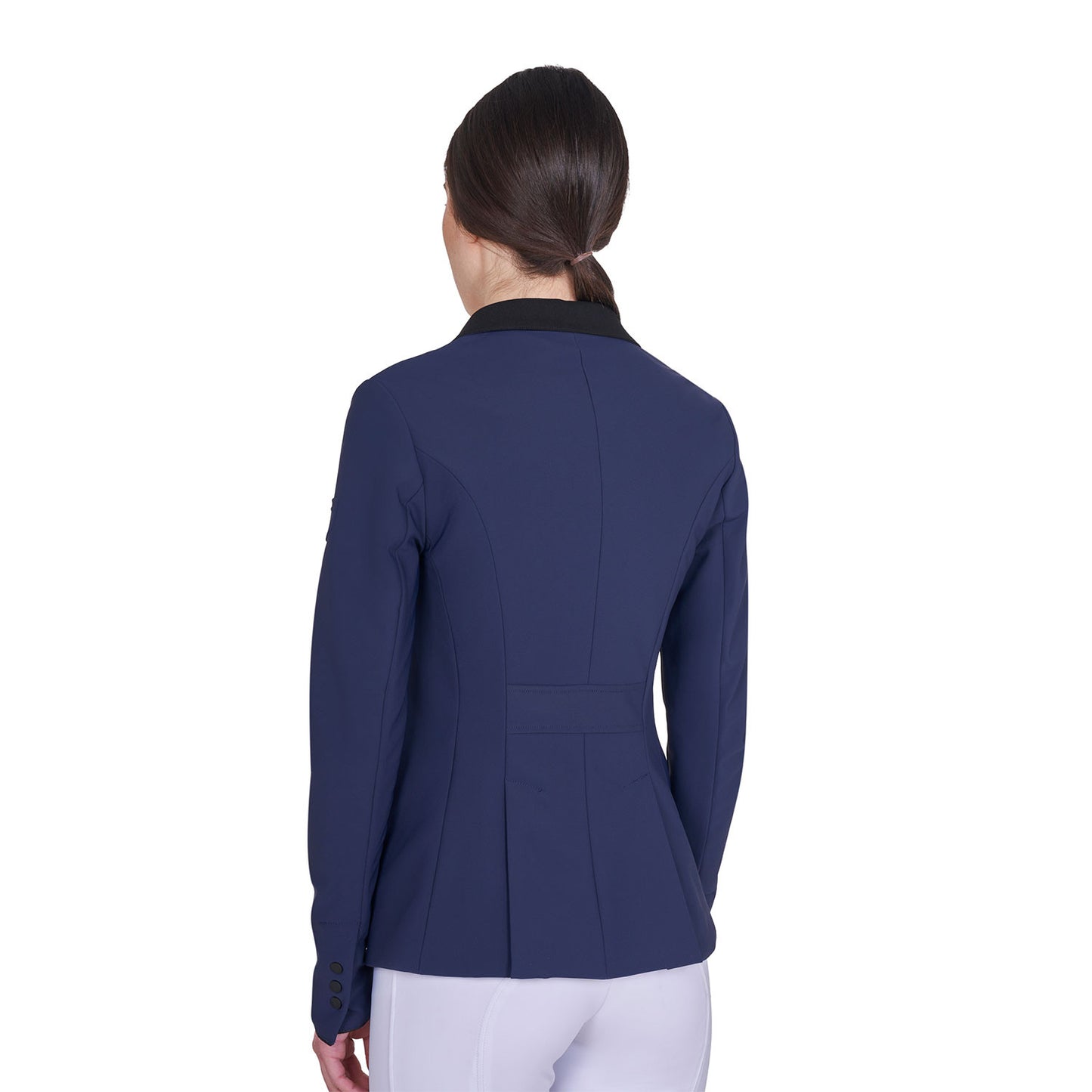 Chaqueta de mujer de concurso con cremallera y botones Equestro - Navy Blazer