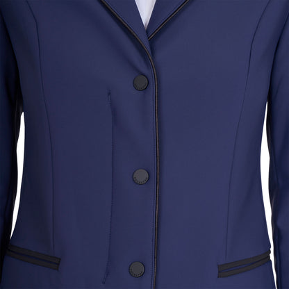 Chaqueta de mujer de concurso con cremallera y botones Equestro - Navy Blazer