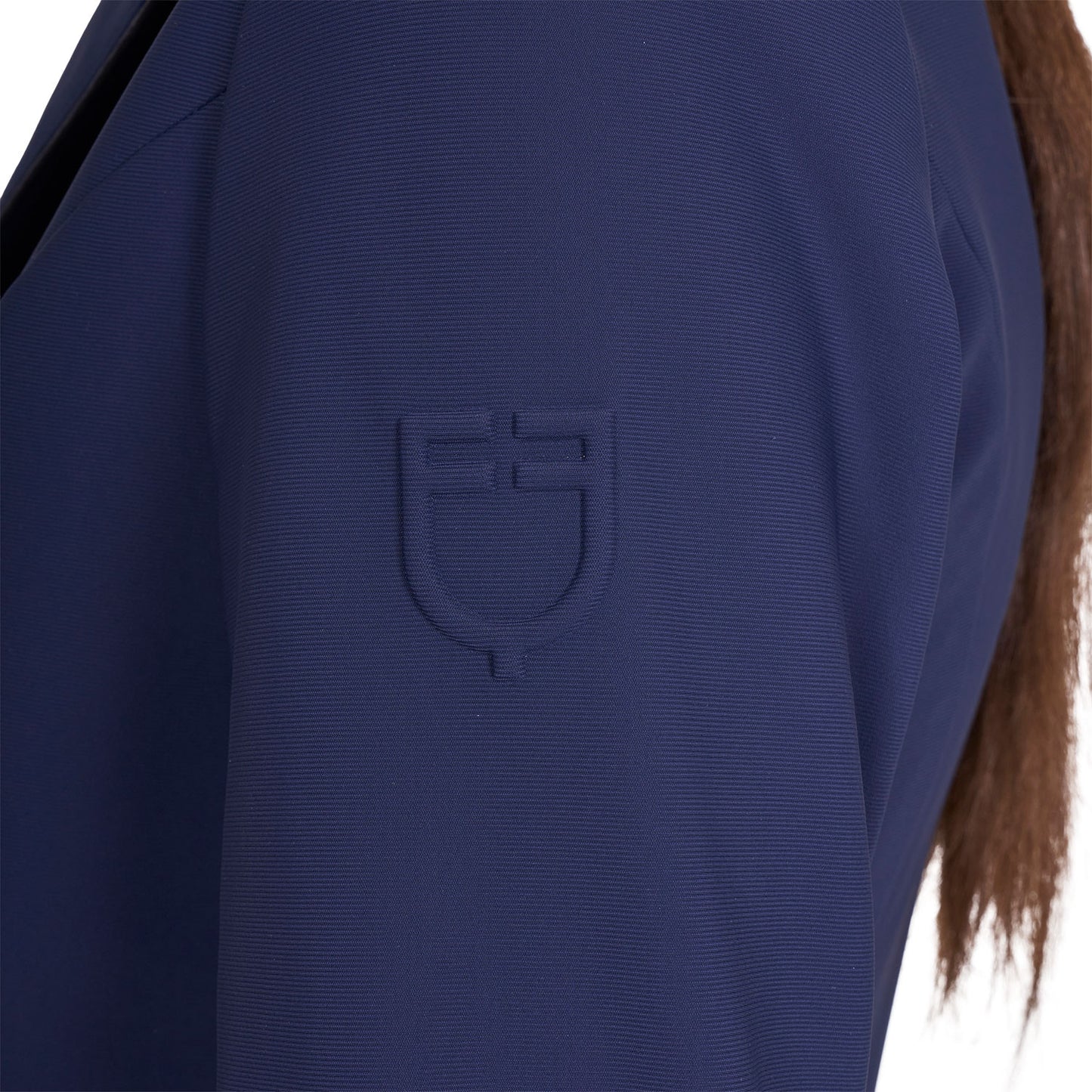 Chaqueta de mujer de concurso con cremallera y botones Equestro - Navy Blazer