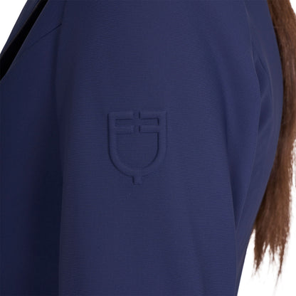 Chaqueta de mujer de concurso con cremallera y botones Equestro - Navy Blazer