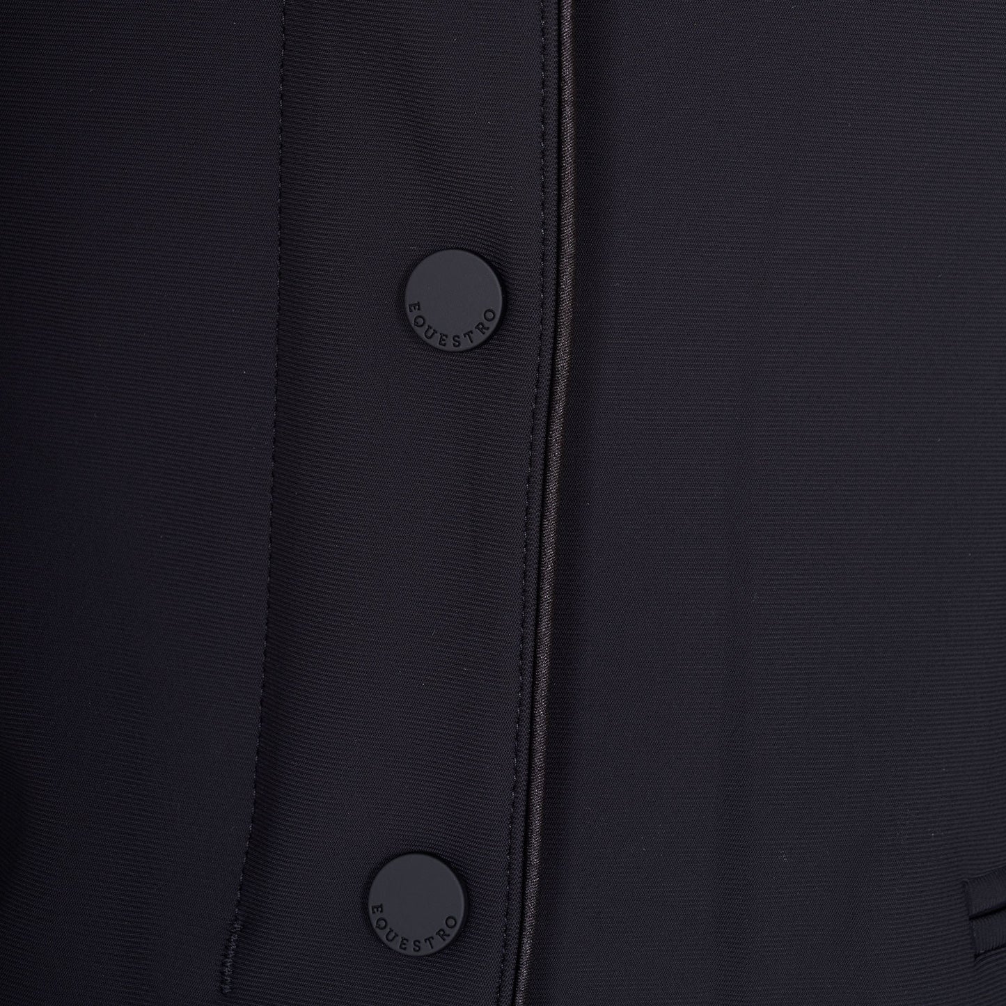 Chaqueta de mujer de concurso con cremallera y botones Equestro - Negro