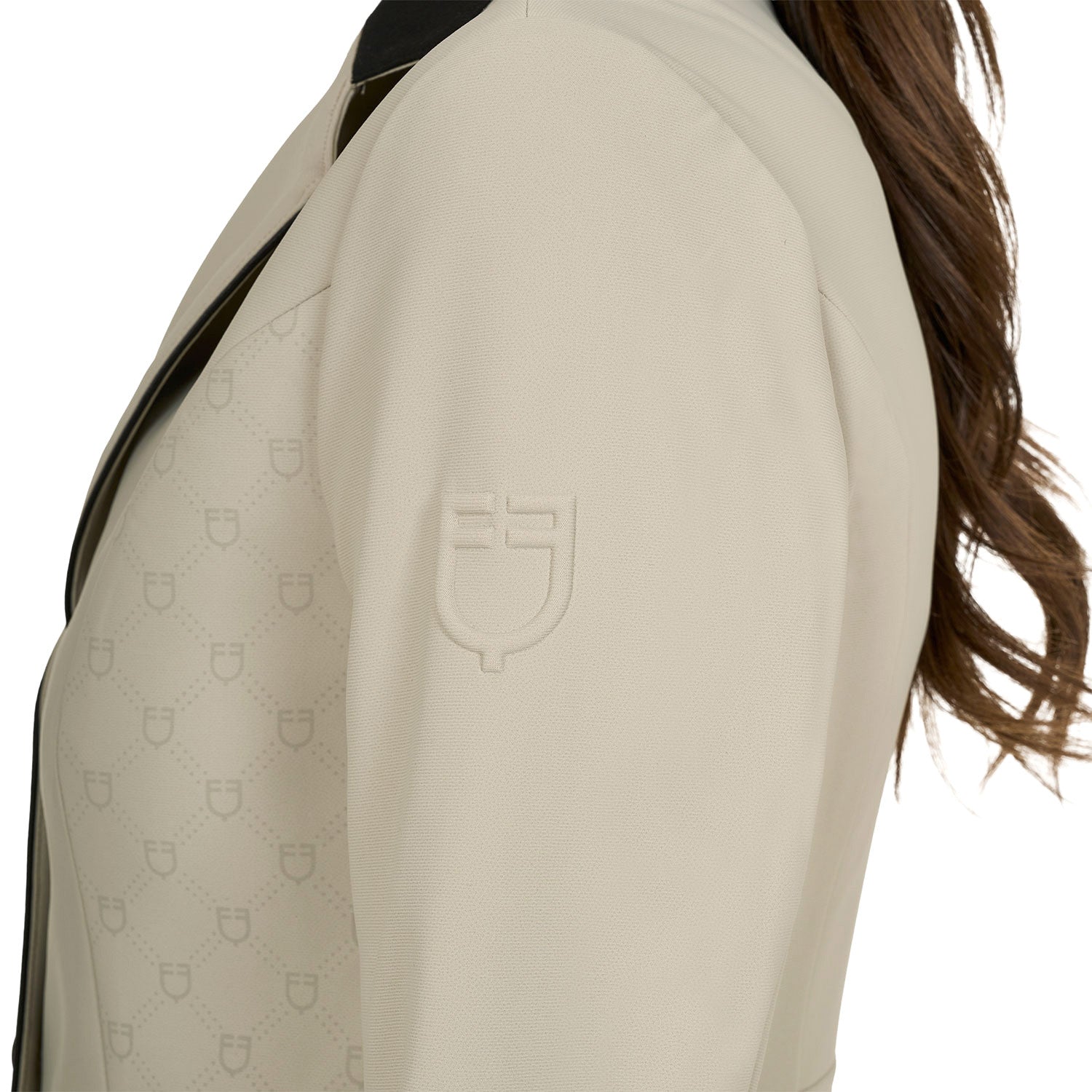 Chaqueta de mujer concurso Monogram tres botones Equestro - Oxford Tan