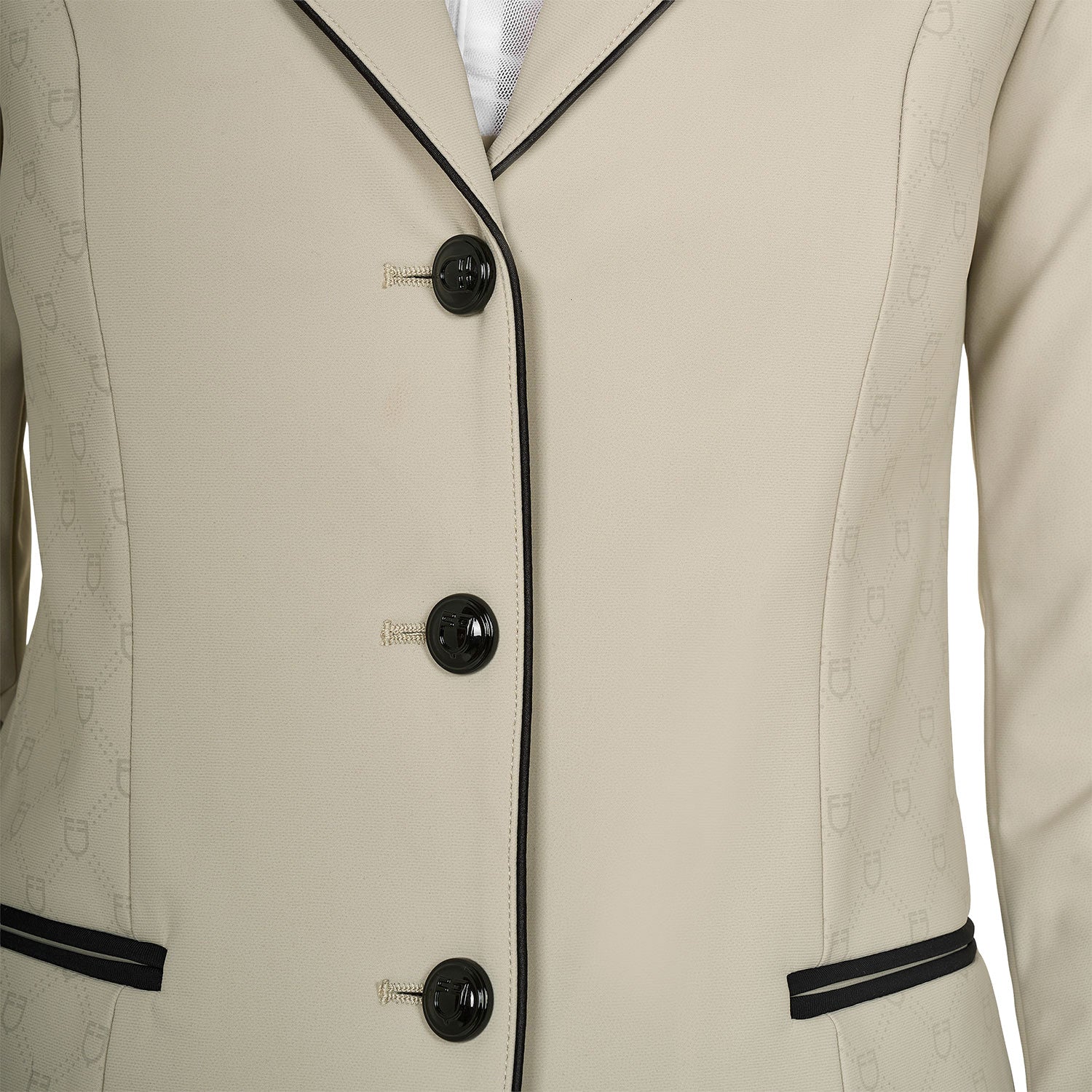 Chaqueta de mujer concurso Monogram tres botones Equestro - Oxford Tan