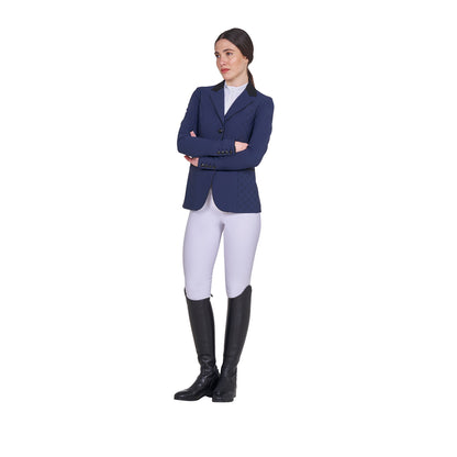 Chaqueta de mujer concurso Monogram tres botones Equestro - Navy Blazer