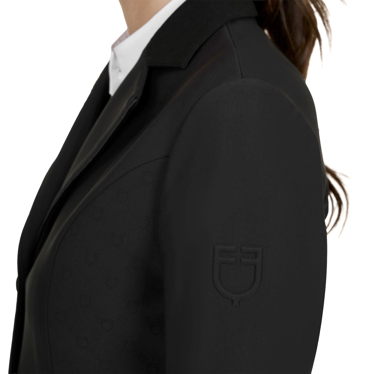Chaqueta de mujer concurso Monogram tres botones Equestro - Negro