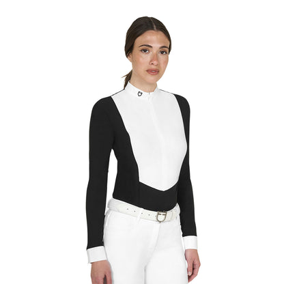 Polo de mujer de concurso de manga larga y cremallera Equestro