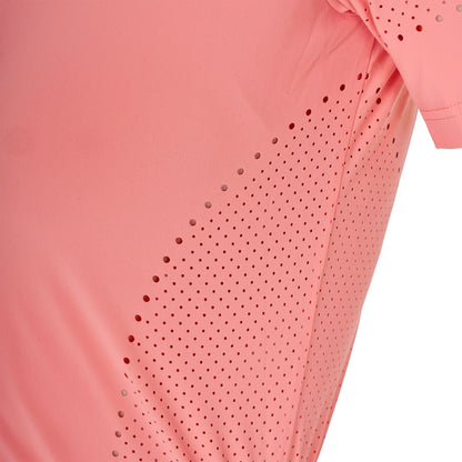 Camiseta de mujer de entrenamiento en tejido técnico con microperforaciones Equestro - Desert Flower