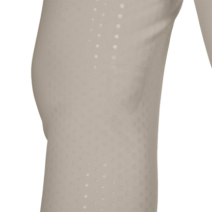 Pantalones de mujer full grip de cintura alta con logo en strass Equestro - Oxford Tan