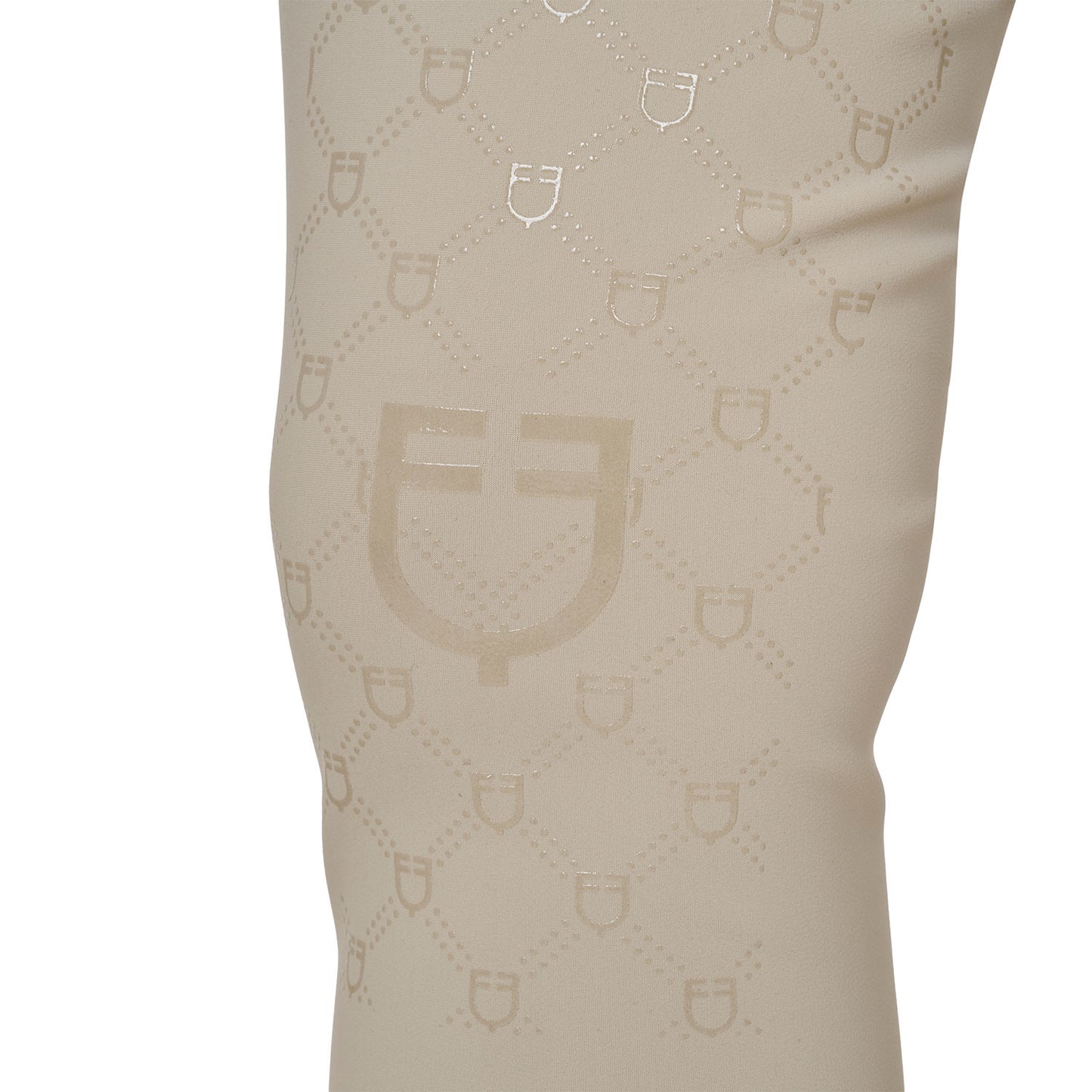 Pantalones de mujer de tiro alto monograma Equestro - Oxford Tan