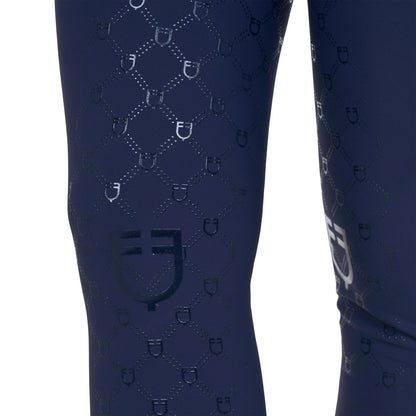Pantalones de mujer de tiro alto monograma Equestro - Navy Blazer