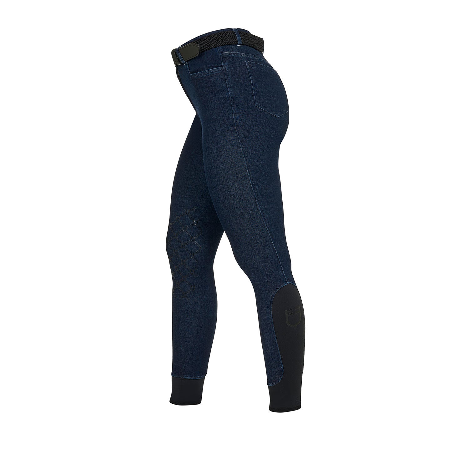 Pantalones de mujer de tela denim Equestro - Blue Denim