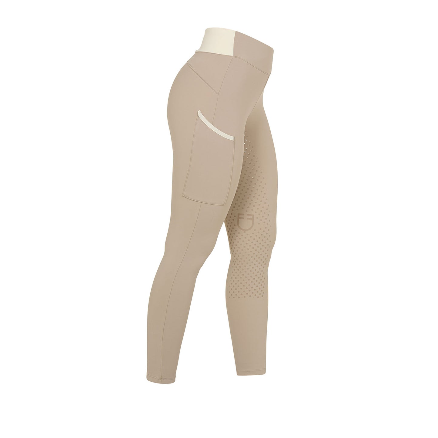 Leggings de mujer bicolor con full grip Equestro