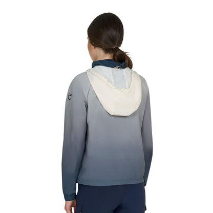 Chaqueta impermeable de mujer Equestro - Navy Blazer(19-3923)/Harbor Mist(14-4202)/Antique White
