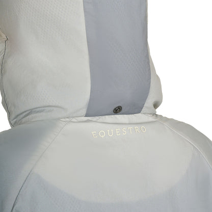 Chaqueta impermeable de mujer Equestro - Navy Blazer(19-3923)/Harbor Mist(14-4202)/Antique White