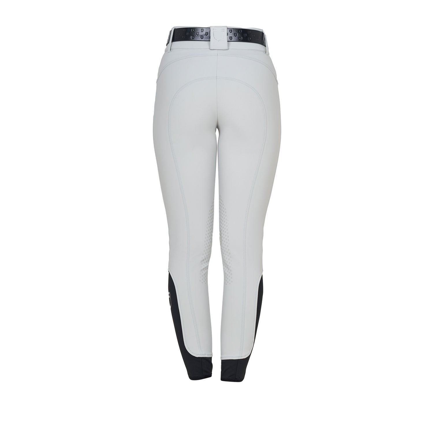Pantalones de mujer de tiro alto con logo en strass Equestro - Harbor Mist