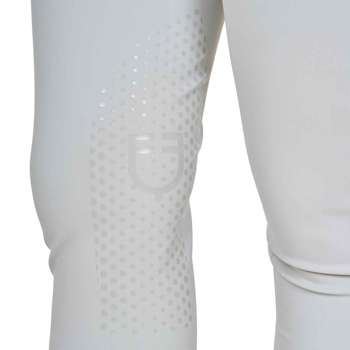 Pantalones de mujer de tiro alto con logo en strass Equestro - Harbor Mist