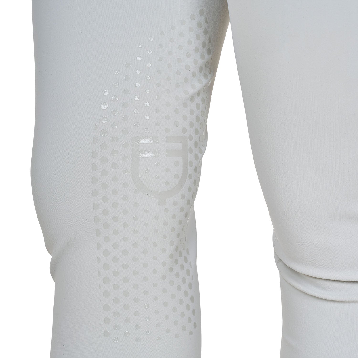 Pantalones de mujer de tiro alto con logo en strass Equestro - Harbor Mist