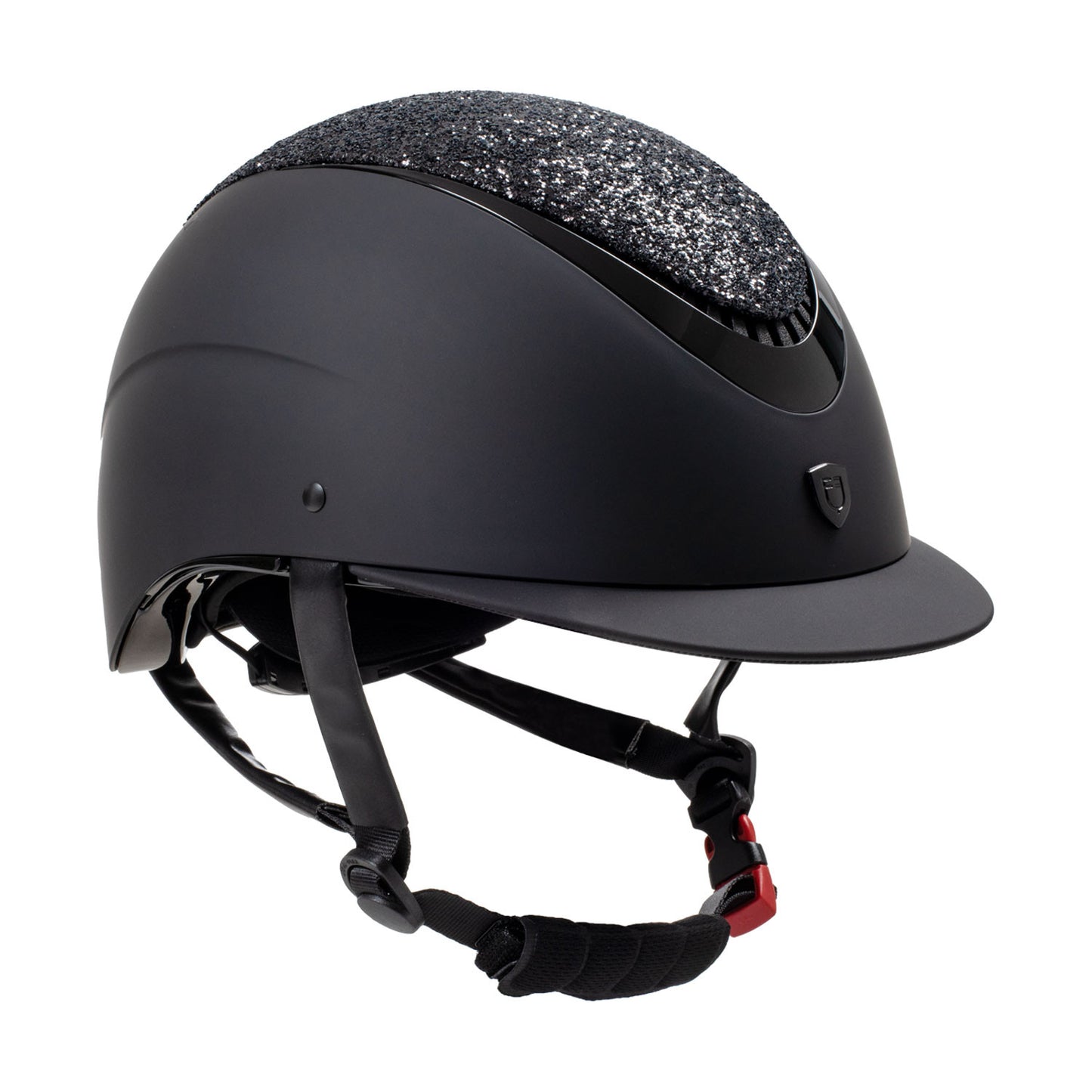 Casco con visera estrecha con brillantitos homologación EN 1384-2023 Equestro