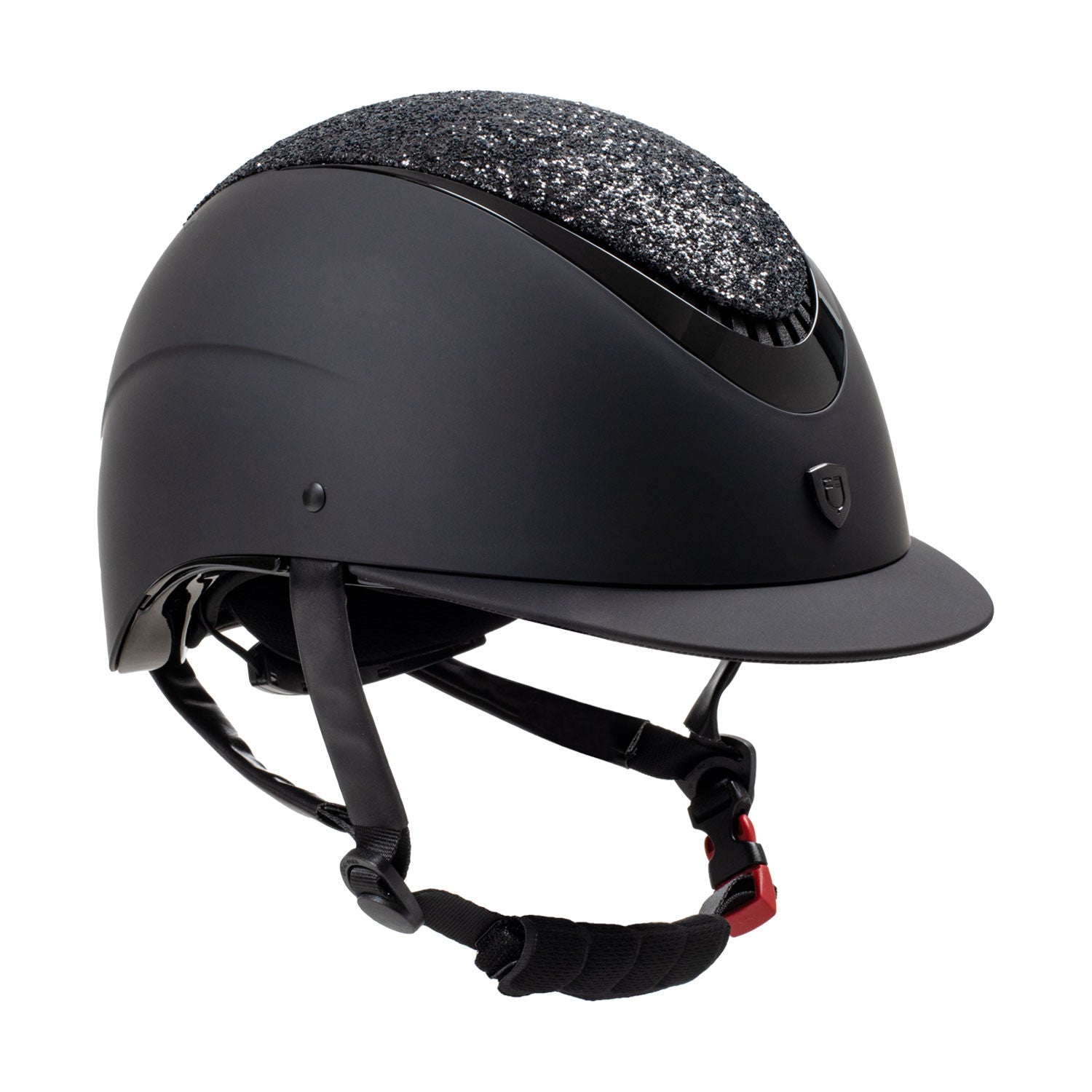 Casco con visera estrecha con brillantitos homologación EN 1384-2023 Equestro