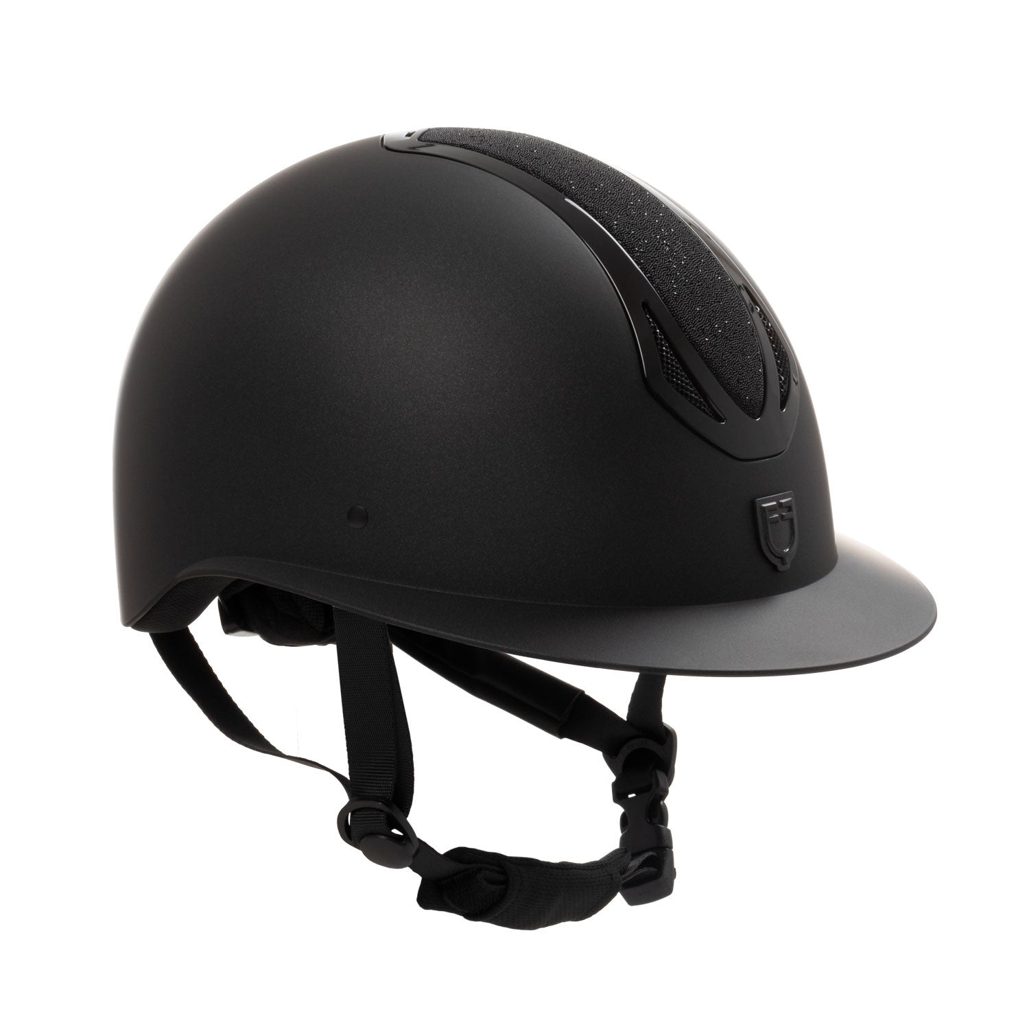 Casco de Mujer Azael Stone visera ancha y strass homologación EN 1384-2023 Equestro