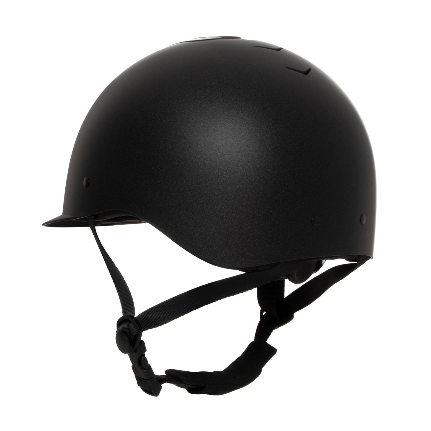 Casco mujer Azael Stone visera estrecha homologación EN 1384-2023 Equestro - Black/Black Shiny