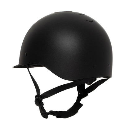 Casco mujer Azael Stone visera estrecha homologación EN 1384-2023 Equestro - Black/Black Shiny