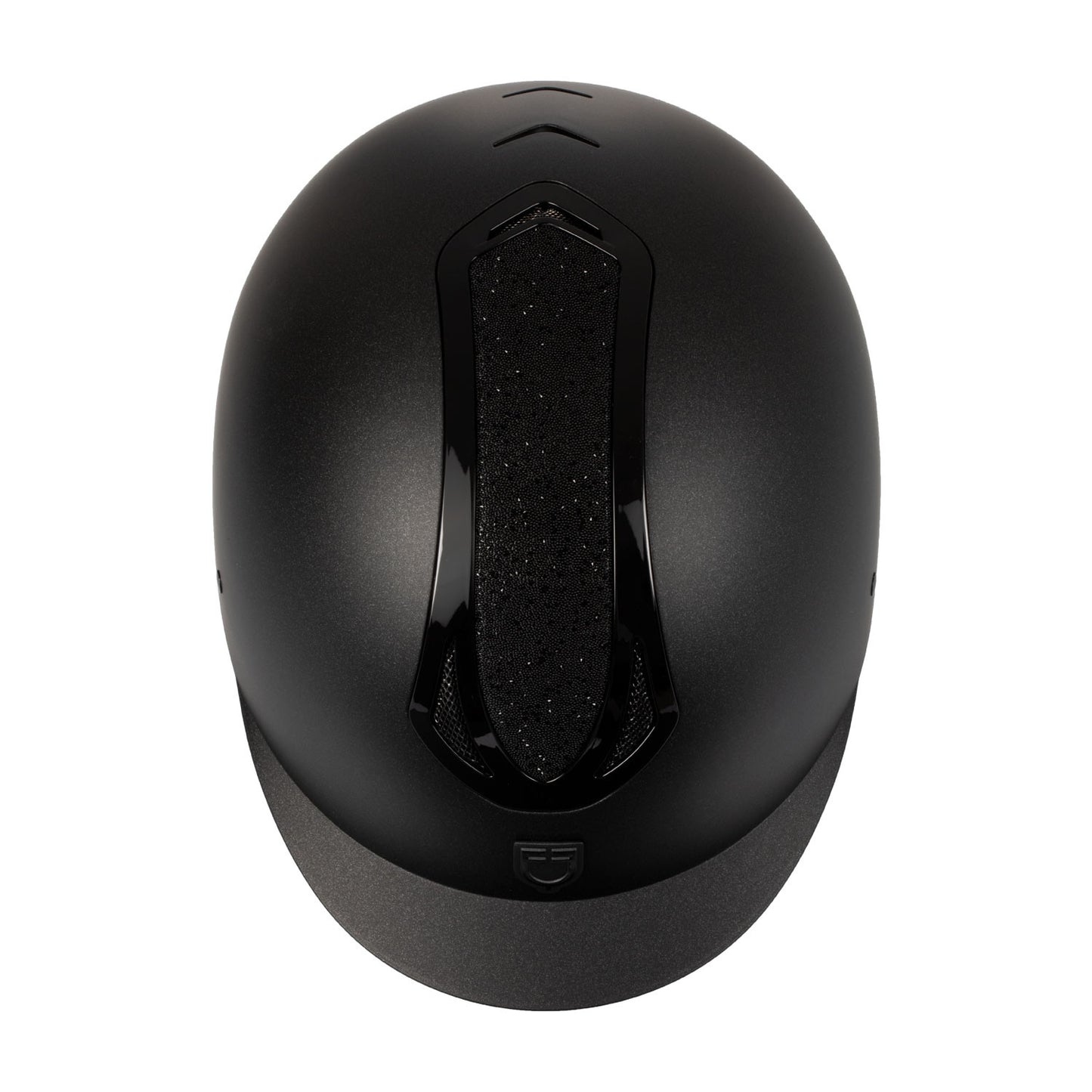 Casco mujer Azael Stone visera estrecha homologación EN 1384-2023 Equestro - Black/Black Shiny