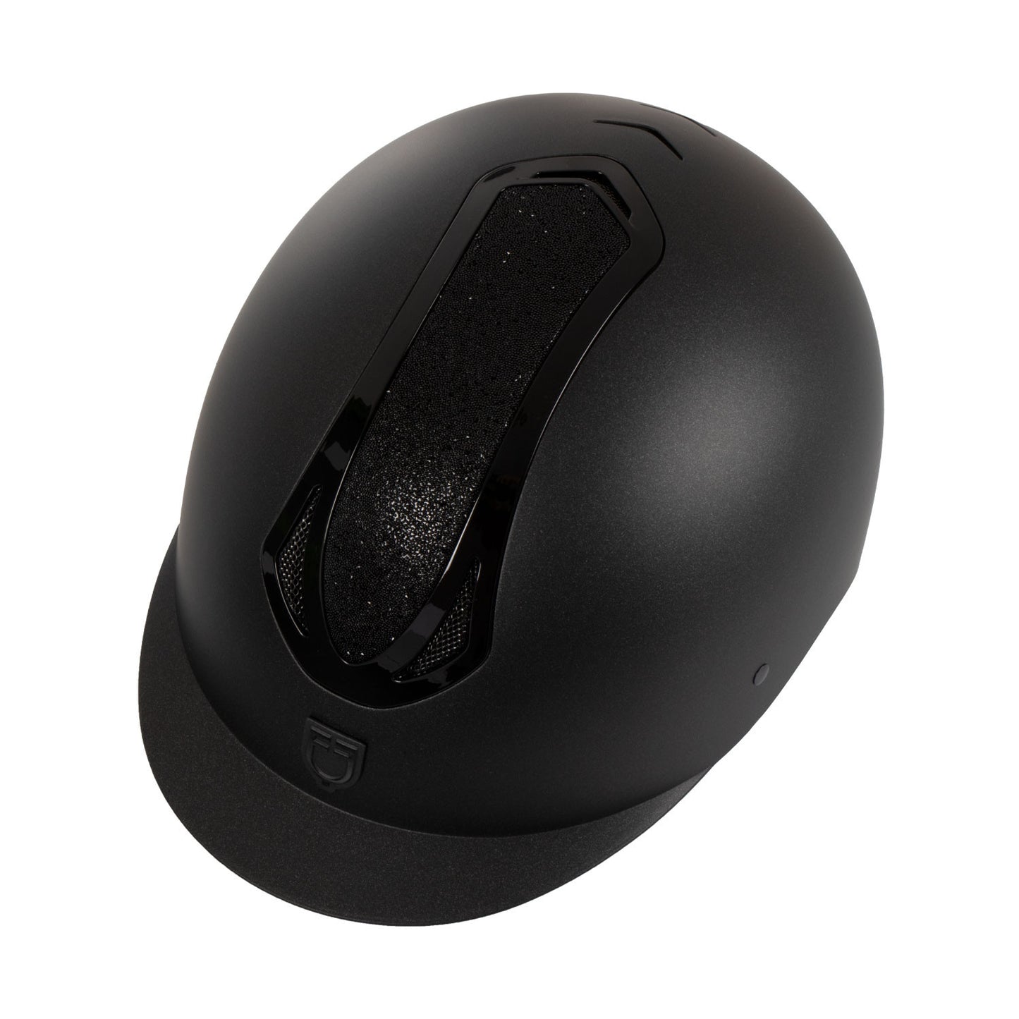 Casco mujer Azael Stone visera estrecha homologación EN 1384-2023 Equestro - Black/Black Shiny
