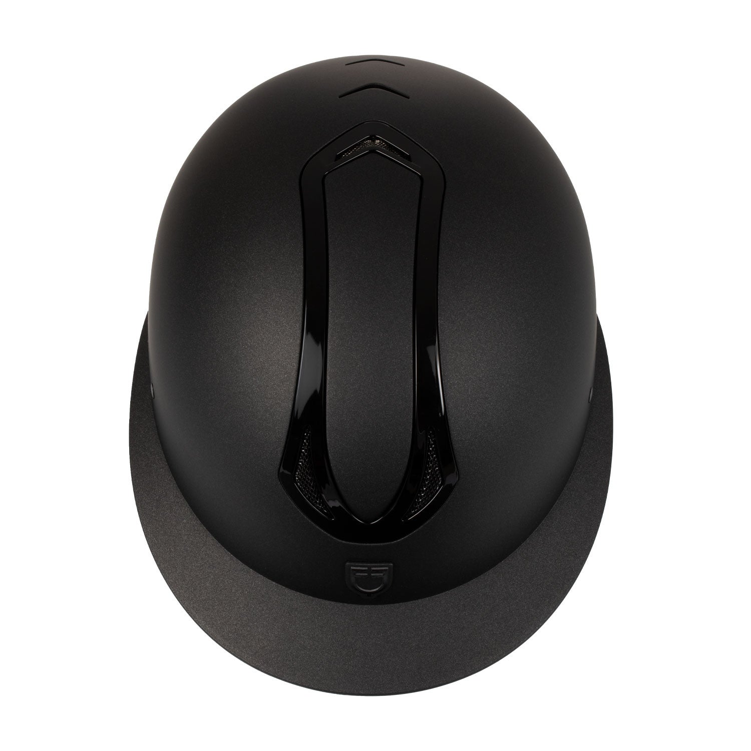 Casco de mujer con visera ancha homologación EN 1384-2023 Equestro - Black/Black Shiny